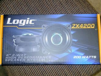 Logic 4" Audio Speakers Brand New In The Box