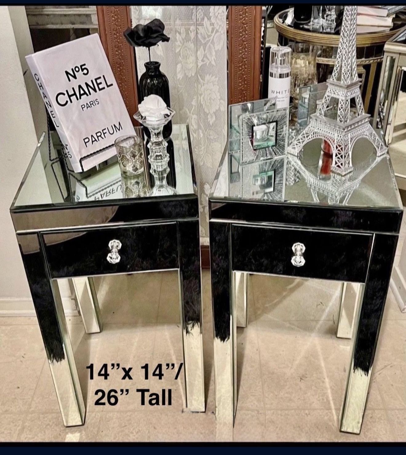 Mirror End Tables (2)