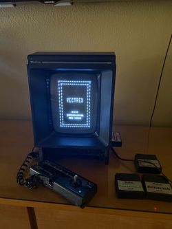 Vintage black GCE Vectrex video game console