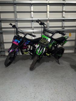 Upgraded Custom Razor MX650 Electric Dirt Bikes – Ryobi Converted (Two Bikes) – Cash or Trades