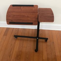 Overbed Bedside Portable Desk Adjustable Side Table