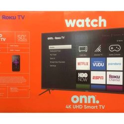 onn 50" Class 4K (2160P) HDR10 Roku Smart LED TV (100012585)
