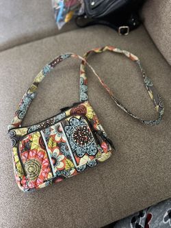 Vera Bradley shoulder purse with built in wallet section 