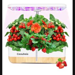 Hydroponics Growing System 12Pods, Indoor Herb Garden with LED Grow Light, Plants Germination Kit with Pump System, Automatic Timer, Adjustable Height