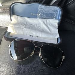 Gucci Unisex Aviator Sunglasses