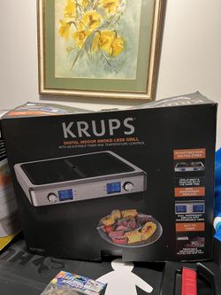 KRUPS DIGITAL INDOOR SMOKELESS GRILL PG770 for Sale in Queens NY OfferUp