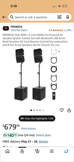 DJ speakers