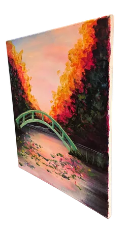 Autumn woodland landscape artwork