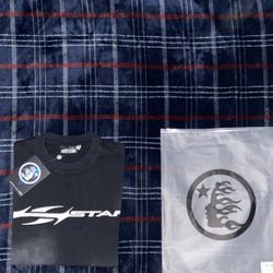 Brand New  🆕 Authentic Black  Graphic Hellstar  T-shirt with white logo