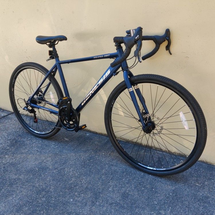 Genesis 700c 14-Speed Hybrid Gravel/Commuter/Road Bike - Dual Disc Brakes - Light 20" 51cm Aluminum Frame - Tuned! - Shimano System Set (99% New!)