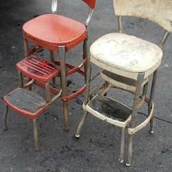 Vintage. antique stools chair $50 Each Only White Left