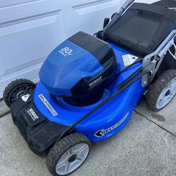 80-volt, 21-in Self Propelled Battery Walk Mower with 6 Ah Battery Inclu...