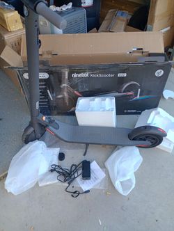 Segway Ninebot Electric Kick Scooter, 300W Motor, E22 13.7 Miles Range 9" Tires, Dual Brakes& Suspension, Commuter E Scooter for Adult E22 Kick Scoote