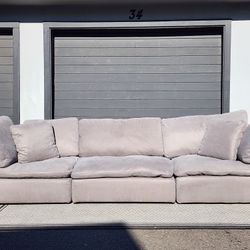 Bob's Dream Grey Modular Sectional Couch 