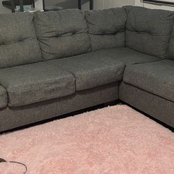 Dark Grey L shaped sectional couch