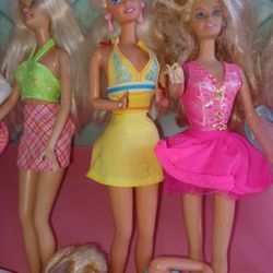 7 Barbies,Vintage 