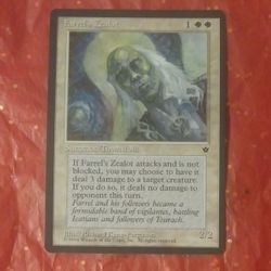 1994 MTG Farrel's Zealot Summon Townsfolk Fallen Empires Richard Kane-Ferguson Magic The Gathering Card Game Wizards Of The Coast Collectible