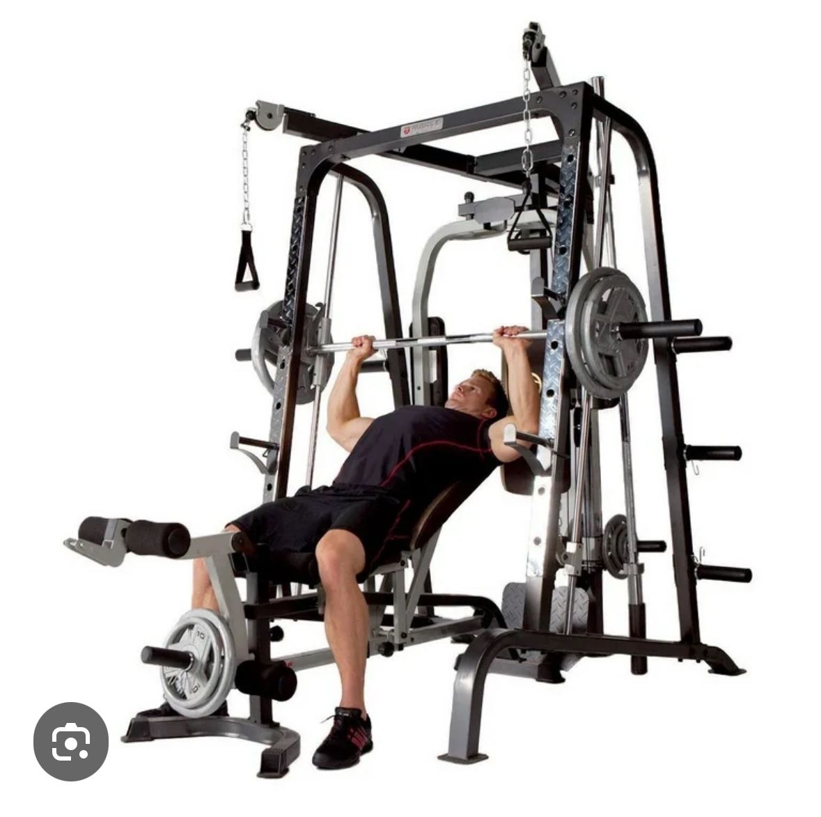 Impex Smith Machine With Bars And Olympics Weights
