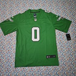 NFL Philadelphia Eagles D Andre Swift Green Jersey No. 0 