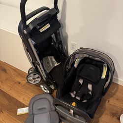 Keyfit 35 infant car seat with base and caddy frame