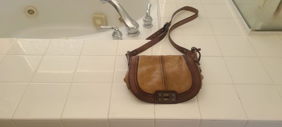 fossel leather purse