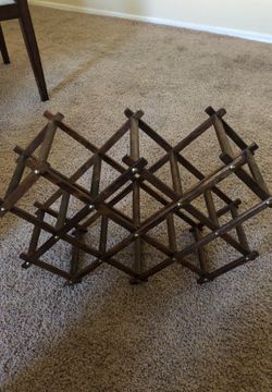 Fold up wine rack