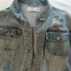 Disneys Mickey Mouse Jean Jacket 