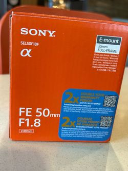 New Sony E Mount 50mm f1.8