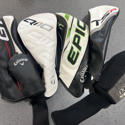 Golf Club Head Covers, Drivers, Hybrids $40 For All!