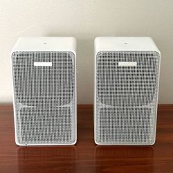 Vintage White Metal Mr Audio Jasco Miniature High Fidelity Speaker System Model 5454 New In Box