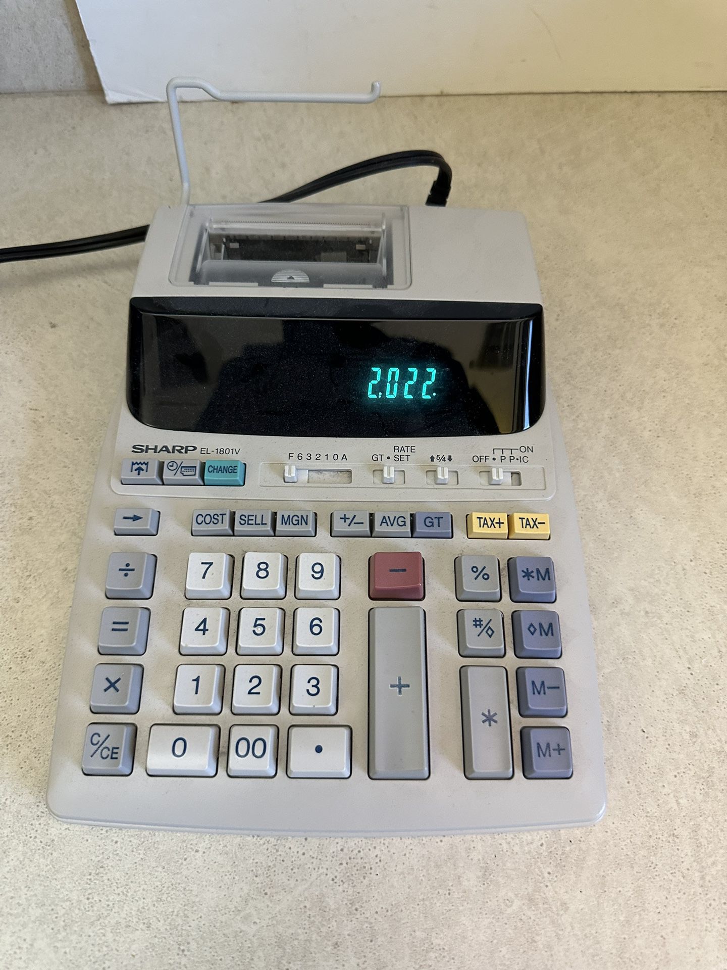 Sharp EL-1801v Calculator 