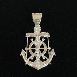 S925 Crucifix Anchor Pendant 