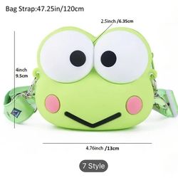 KEROPPI Hello Kitty Crossbody Mini Backpack purse Frog    :^{}