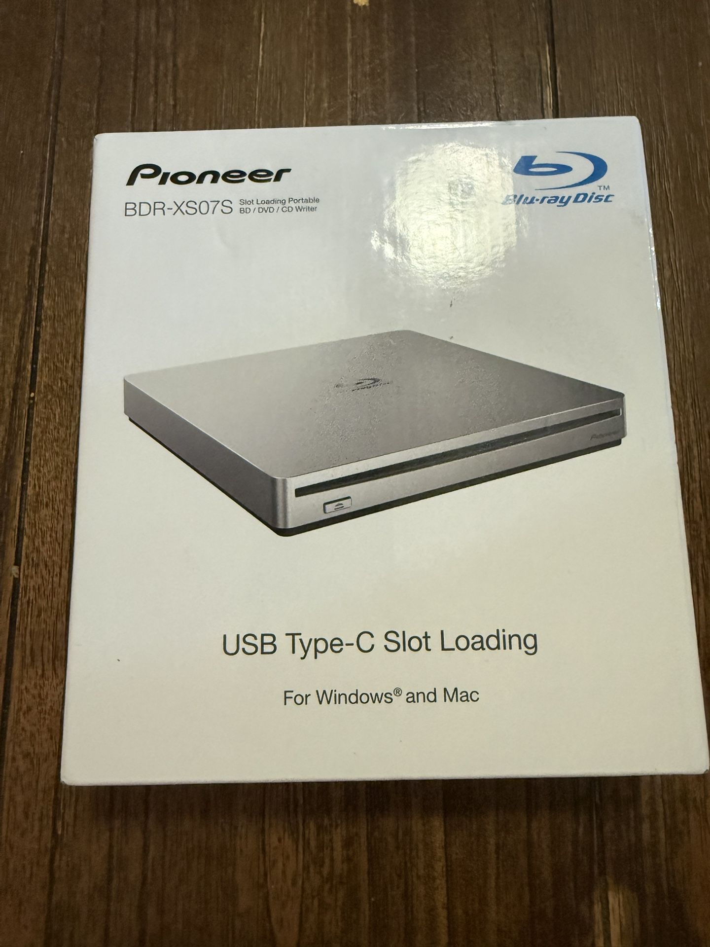 Pioneer Slim Slot Portable USB 3.1 Gen1(3.0) BD/DVD/CD Burrner | BDR-XS07S