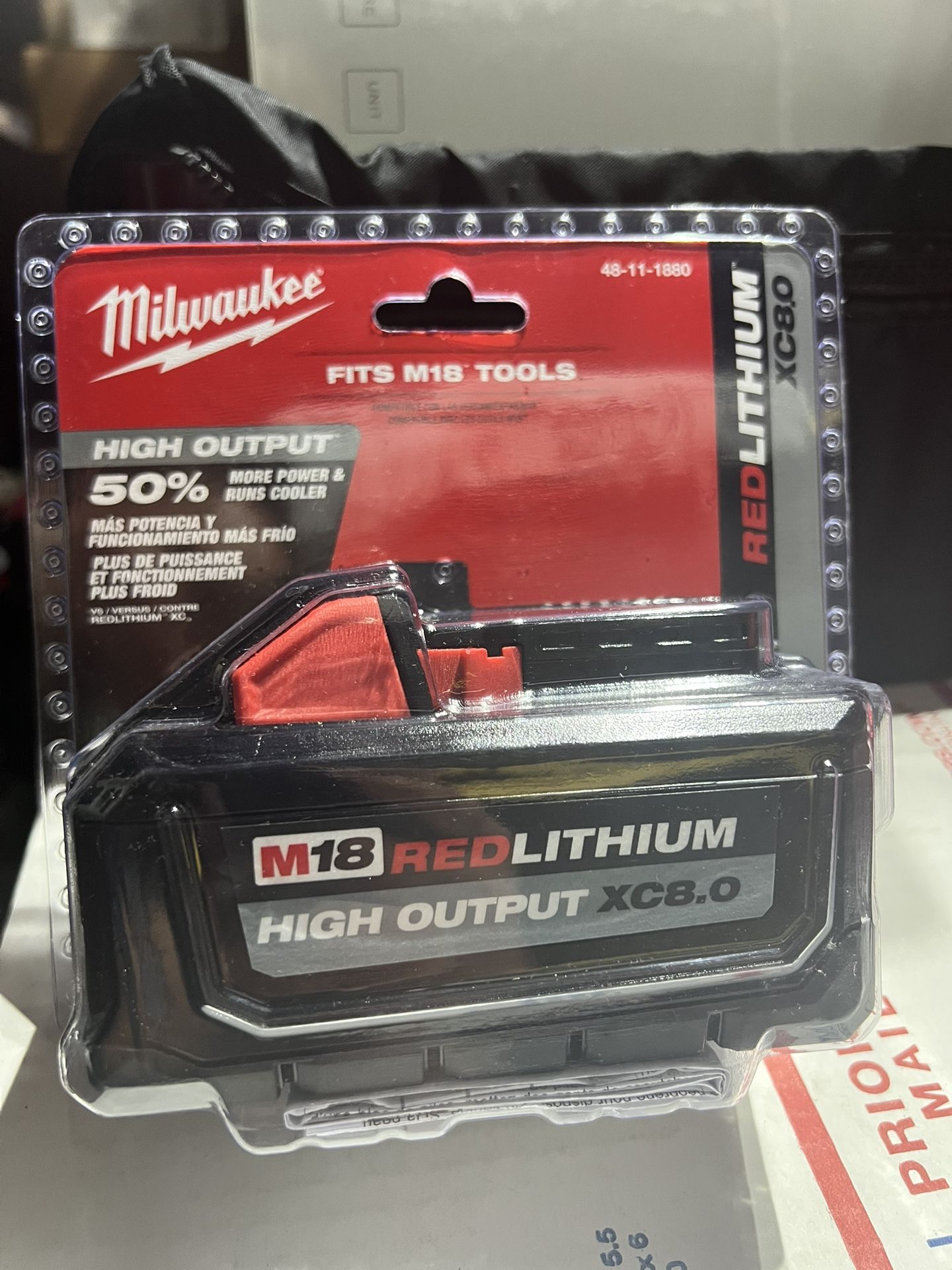 Milwaukee Battery Red Lithium Xc8.0