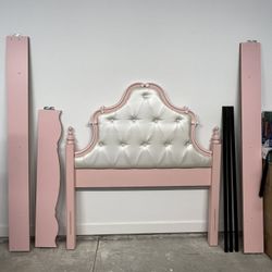 pink bed frame 