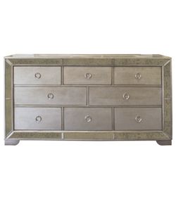 Z Gallerie Ava mirrored dresser And 2 Night Stands 