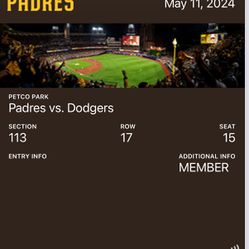 Padres vs Dodgers May 11, 2024