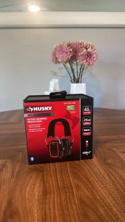 Husky Rechargeable Active Hearing Protection Earmuffs