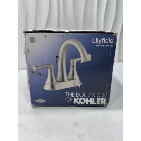 Kohler Lilyfield 4" Centerset Bathroom Sink Faucet - Vibrant Brushed Nickel