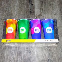 $5 New 3D M&M holographic cup set