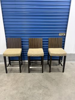 3 Gently Used Bar Chairs (Bogo Half on equal or lesser value)