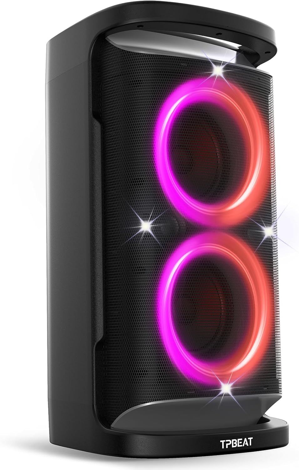 Portable Bluetooth Speaker: 160W Peak Powerful Loud Sound Deep Bass Wireless Boombox Large Subwoofer 15 Hours Battery Life Fast Charging