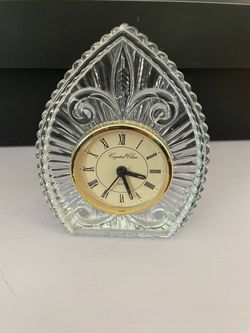 Crystal Clear Quartz Desk Clock