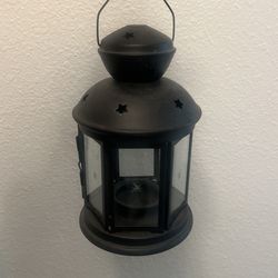 Lantern Candle Holder Black 