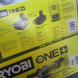 Ryobi Grinder with 2 18v batteries and charger