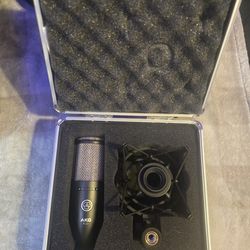 AKG P220 Condenser Microphone Comes With Wires And Desk Stand