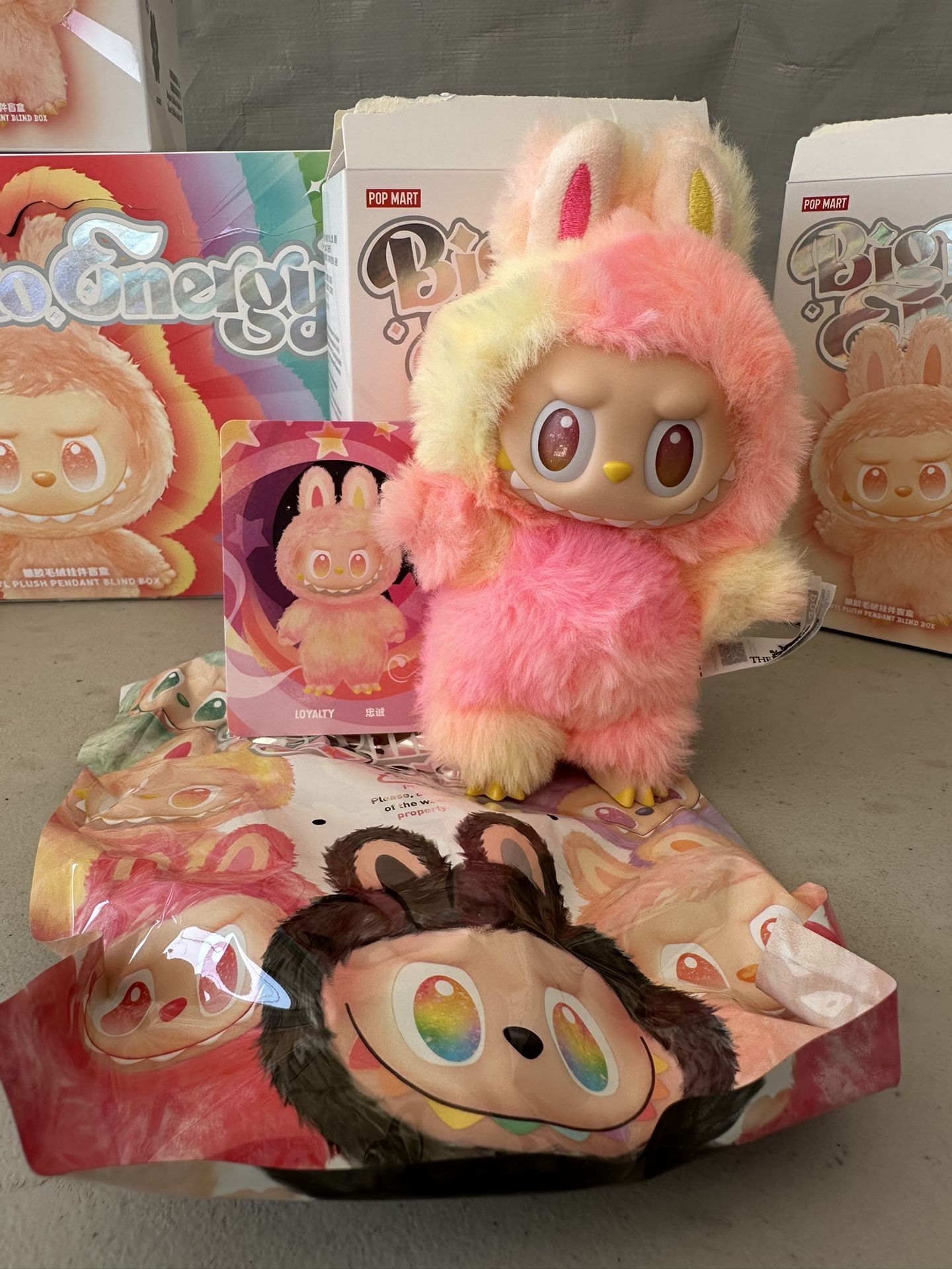 Pop Mart Labubu The Monsters Big into Energy Series Loyalty Vinyl Plush Pendant