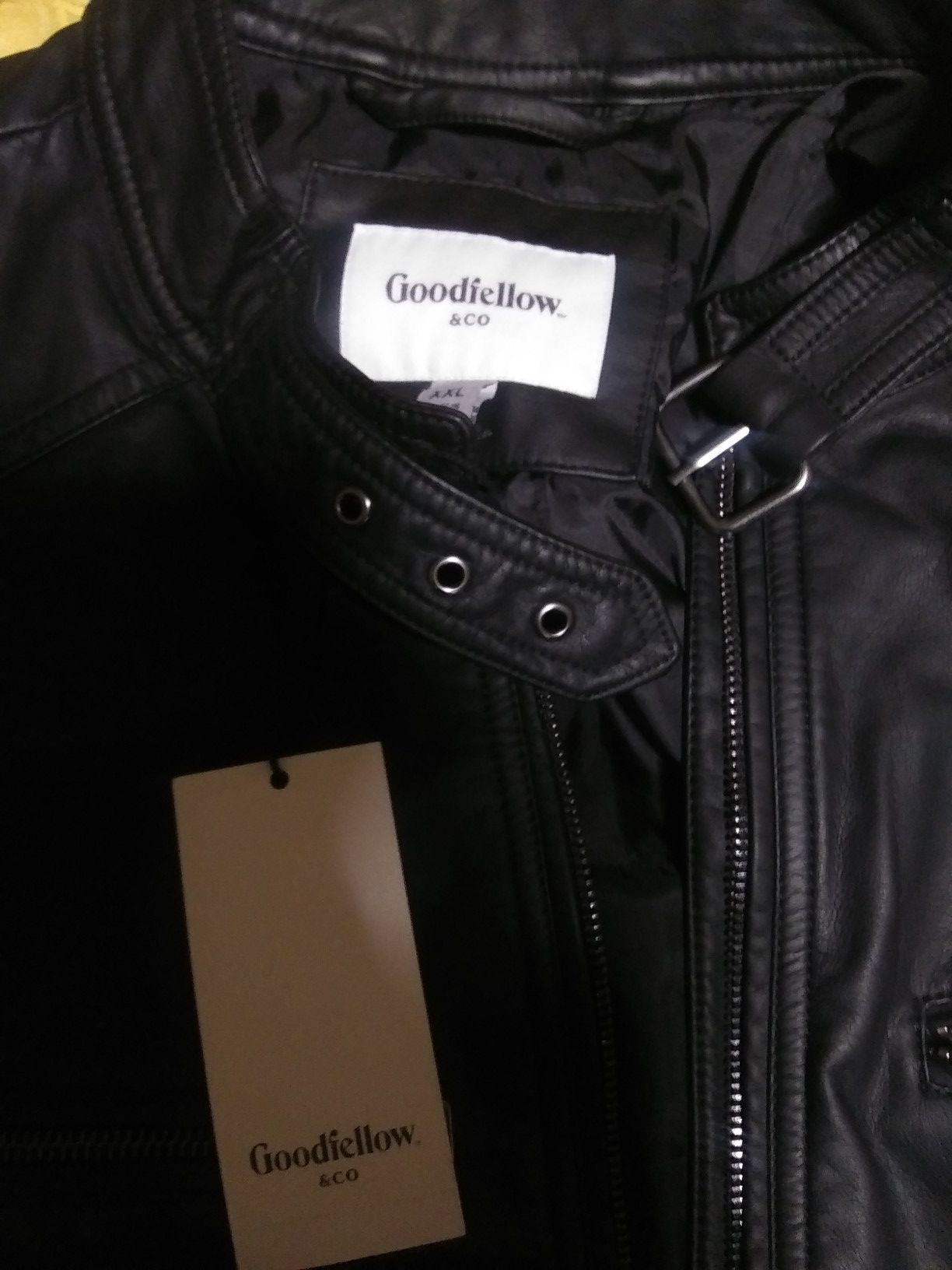 Goodfellow leather coat brand new stylish