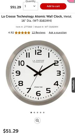 LA CROSSE TECHNOLOGY ATOMIC TIME CLOCK 